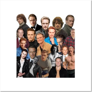 sam heughan photo collage Posters and Art